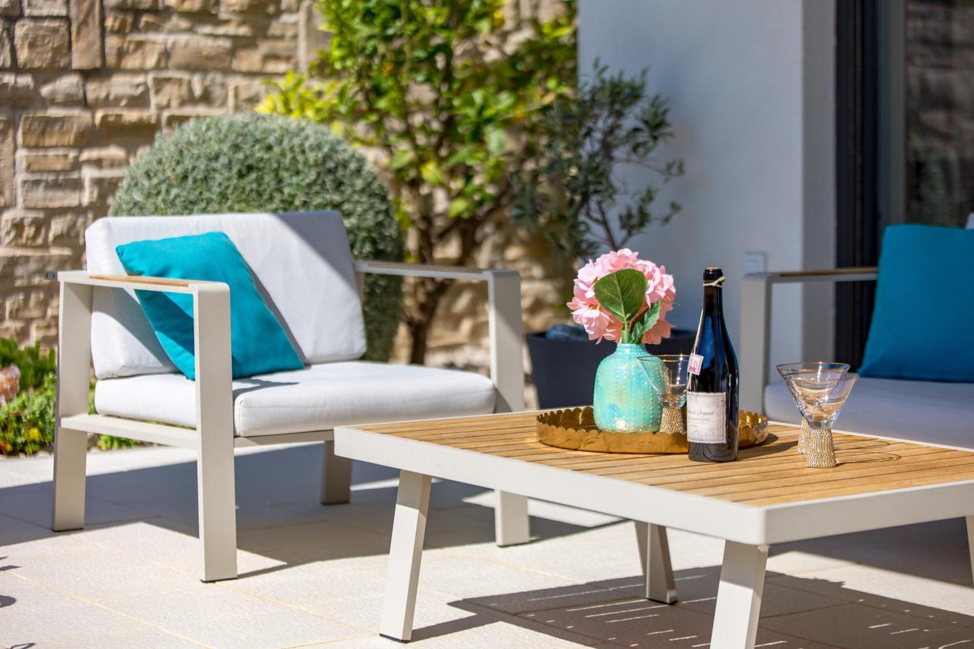 Luxury Apartment Hyperion With Private Pool And Garden ムルテル エクステリア 写真