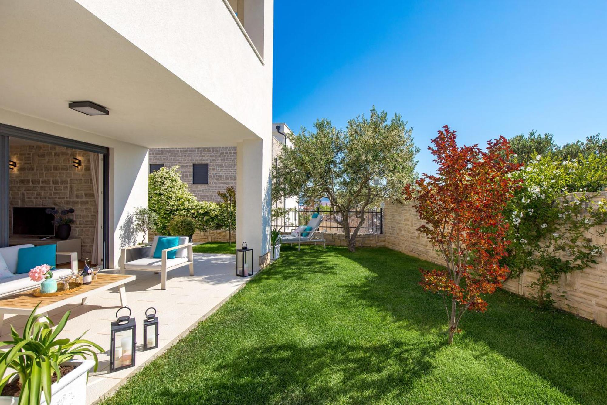 Luxury Apartment Hyperion With Private Pool And Garden ムルテル エクステリア 写真